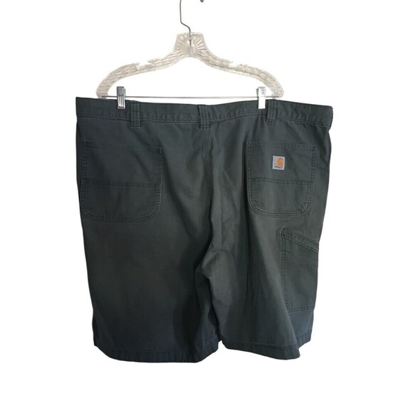 Carhartt Shorts Men's Size 48 Gray Green Relaxed Fit Cotton Blend - Picture 2 of 6